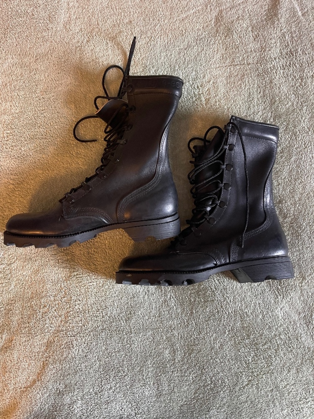 Ladies Leather Combat Boots Sized 4-Regular